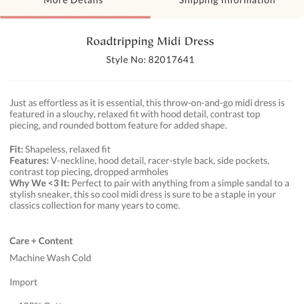 Free People Roadtripping Midi Dress Size Large NWT - Picture 4 of 14